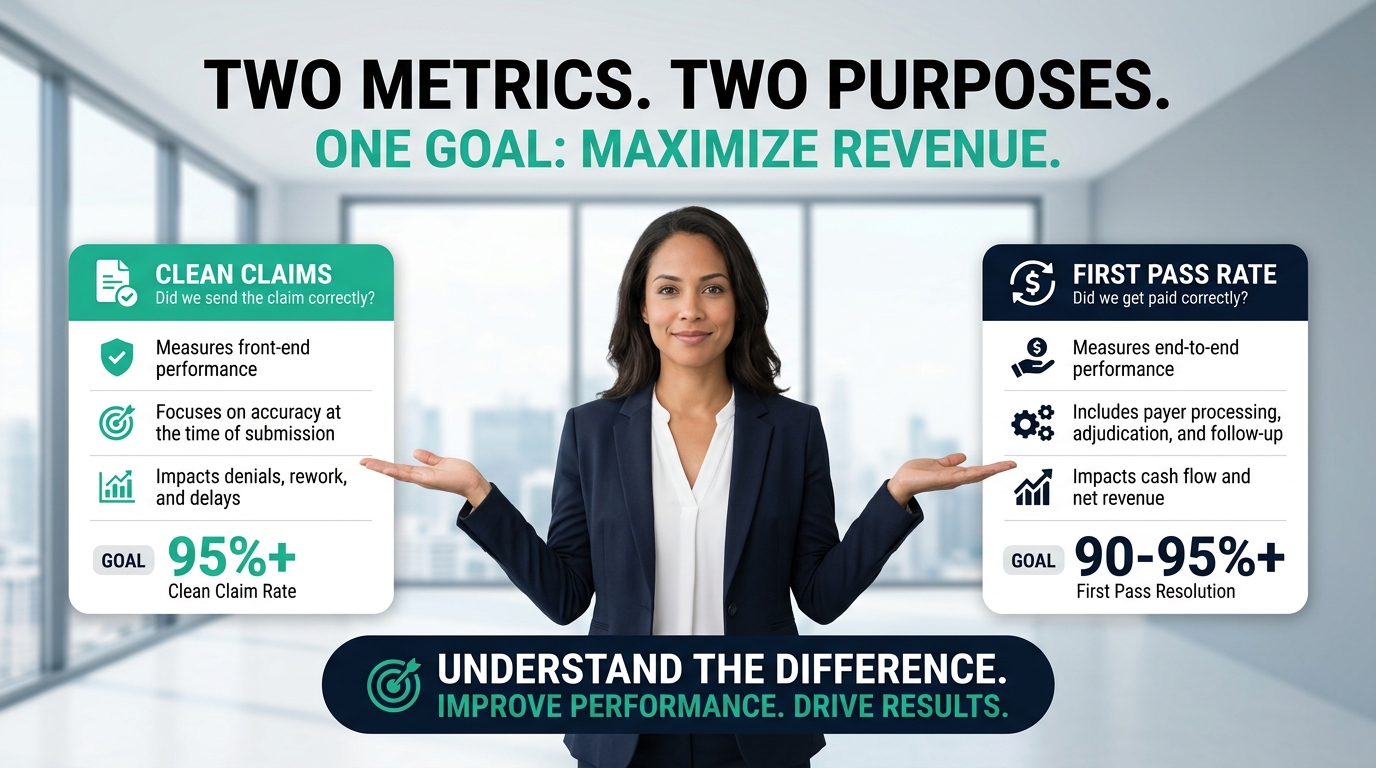 Clean Claim Rate vs. First Pass Resolution: Understanding the Difference